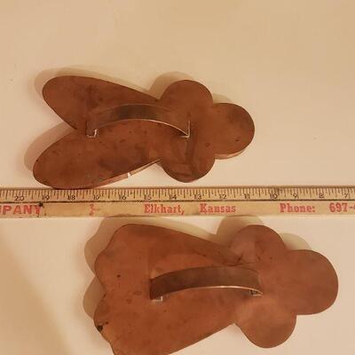 Lot 360: Large Vintage Copper Cookie Cutters