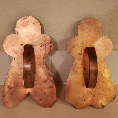 Lot 360: Large Vintage Copper Cookie Cutters