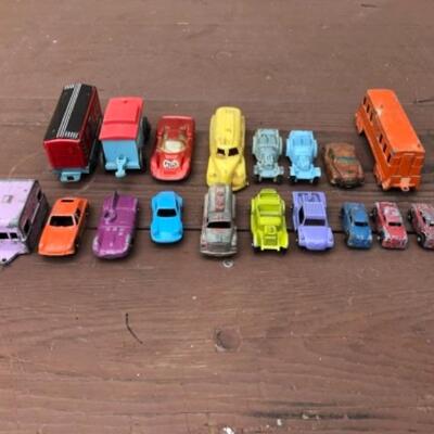 Lot 104: 18 Lot of Metal Toy Cars / Trucks / Trains, Plastic Truck