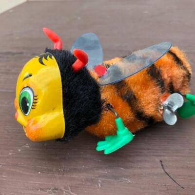 Lots 168, 189, 301, 366: Lady Bug: Tin, 1950â€™s; Buzzy Bee, Buzzing Beetle, Magical Action: Battery Operated, Boxed; Butterfly Toy,...