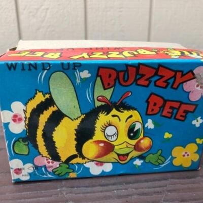 Lots 168, 189, 301, 366: Lady Bug: Tin, 1950â€™s; Buzzy Bee, Buzzing Beetle, Magical Action: Battery Operated, Boxed; Butterfly Toy,...