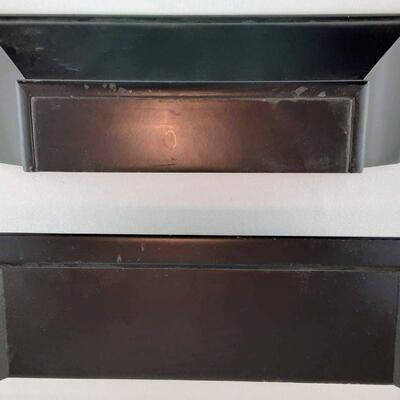 Pair of Black Floating Shelves