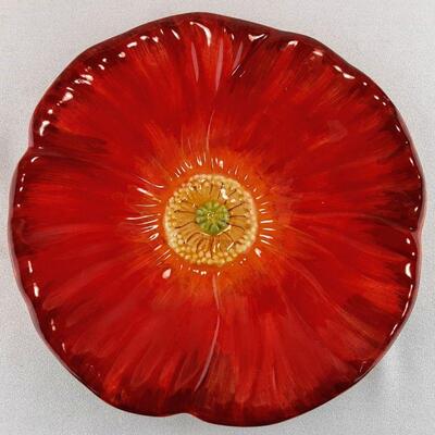 Red Poppy Plate