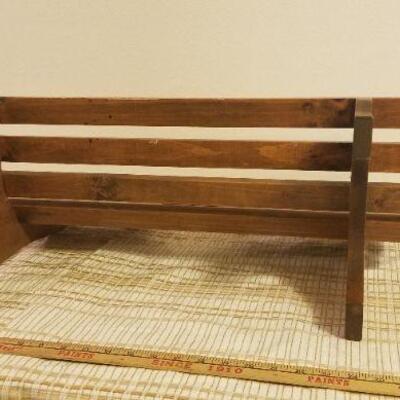 Lot #371: Vintage Doll or Children's Wood Bench