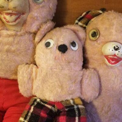 Lot #373: Bundle of (3) Vintage Teddy Bears Graduated Sizes