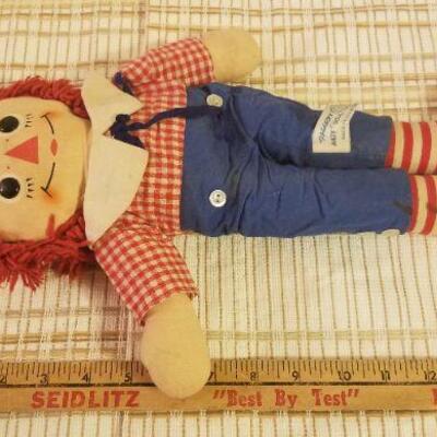 Lot #374: Vintage Rickenbocker Toy Company Raggedy Ann & Andy Pair