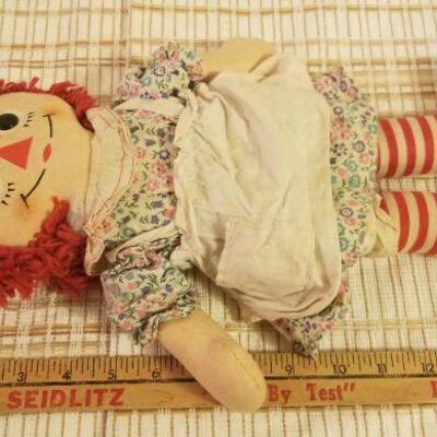 Lot #374: Vintage Rickenbocker Toy Company Raggedy Ann & Andy Pair