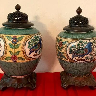 Two Antique Japanese Vases Circa 1910