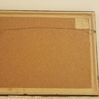 Lot #379: Vintage Fine Art Island Bird Scene FRAMED 