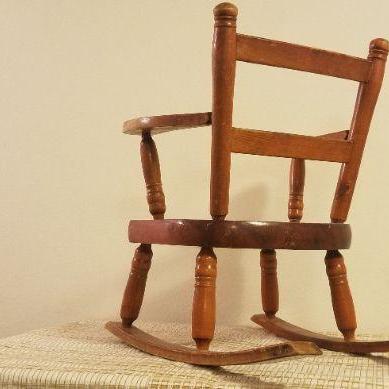 Lot #380: Vintage Children's Rocking Chair