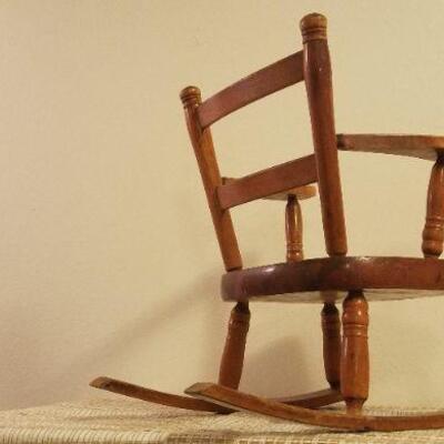 Lot #380: Vintage Children's Rocking Chair