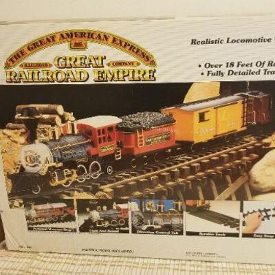 Lot #386: Vintage GREAT RAILROAD EMPIRE Railroad Set in box