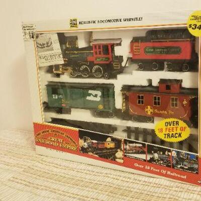 Lot #386: Vintage GREAT RAILROAD EMPIRE Railroad Set in box