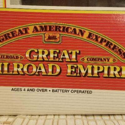 Lot #386: Vintage GREAT RAILROAD EMPIRE Railroad Set in box