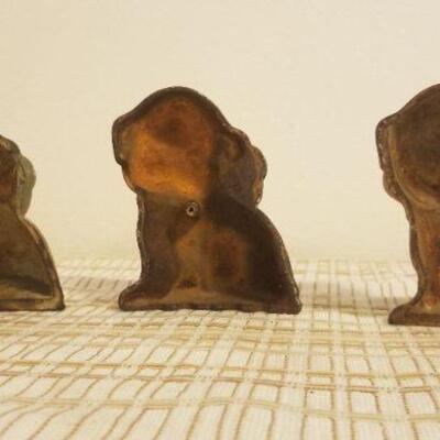 Lot #387: Antique / Vintage Small Dog Puppy Door Stop Cast Iron Farmhouse Deco