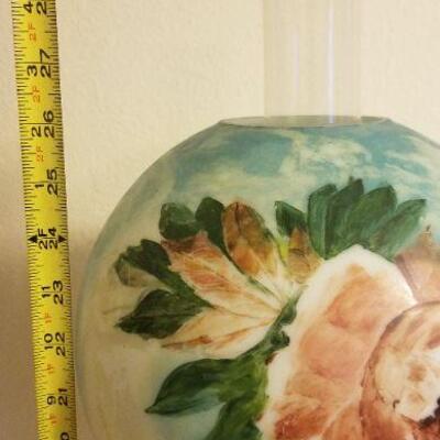 Lot #390: Antique Hurricane Lamp 