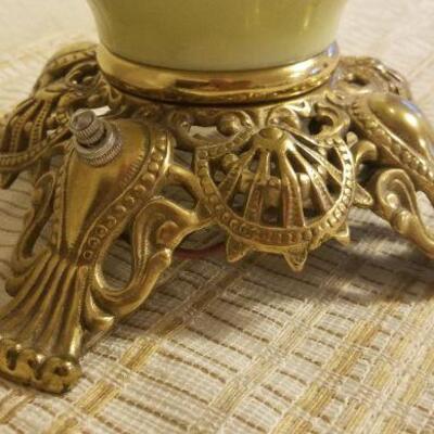 Lot #390: Antique Hurricane Lamp 