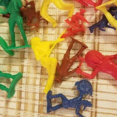Lot #393: Vintage Large Bundle of Plastic Childrens Action Figures