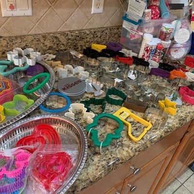 Cookie Cutters and decorating supplies 