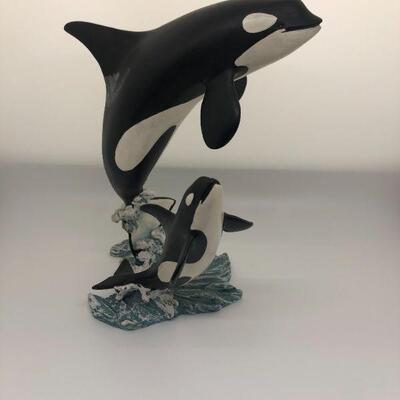 Orca Killer Whale mother and calf 