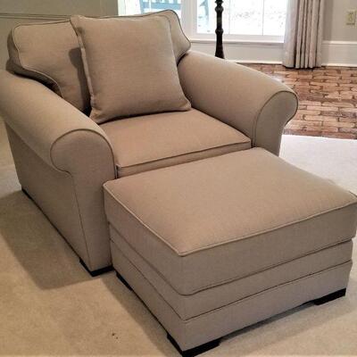 Lot #16  Orion Armchair with matching ottoman
