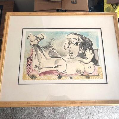 LOT 17 S/N LITHOGRAPH SIGNED WHITNEY MUSEUM PICASSO 