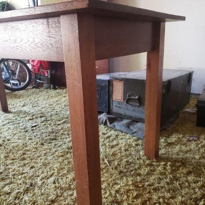 Lot 401: Antique Library Table 6' Ã— 29.5" Ã— 30.75"