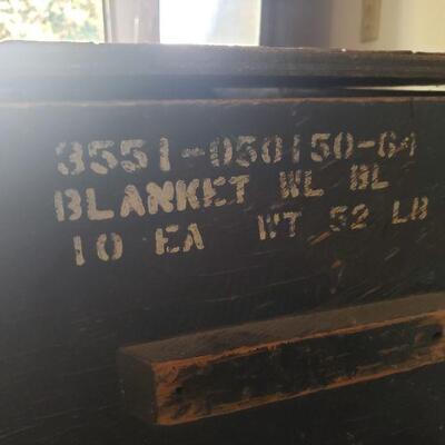 Lot 402: Vintage Blue Blanket Chest
