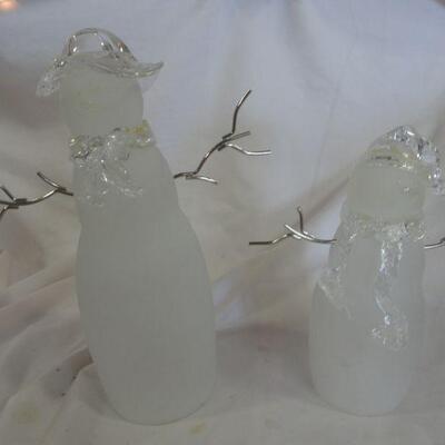 Glass Snowmen