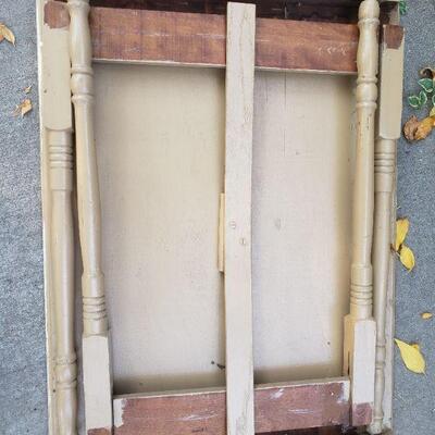 LOT 415: Vintage Folding Wood Table 33" Ã— 23.5" Ã— 27.75" 