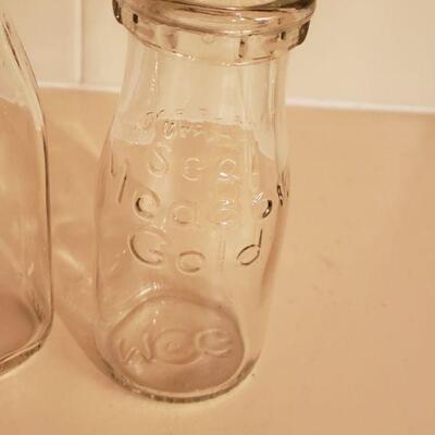 Lot 432: 3 Small Milk Bottles 