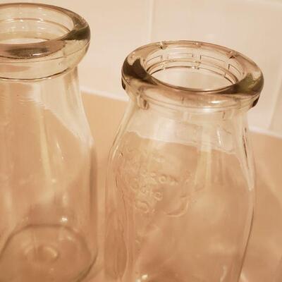 Lot 432: 3 Small Milk Bottles 