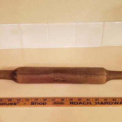 Lot 457: Antique Solid Wood Rolling Pin