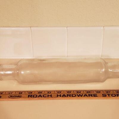 Lot 459: Antique/Vintage Glass bottle Rolling Pin