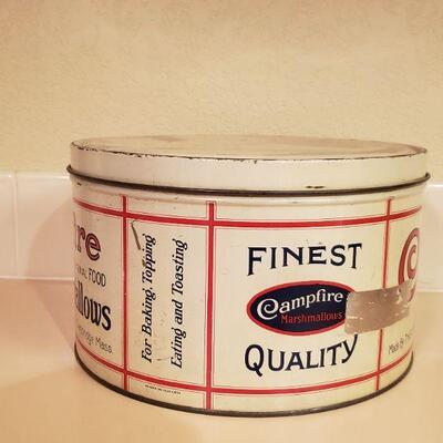 Lot 471: Vintage Campfire Marshmallows Tin