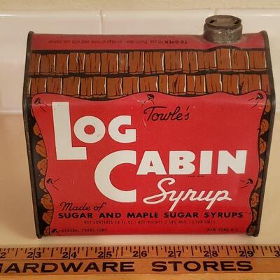 Lot 473: Vintage Log Cabin Syrup