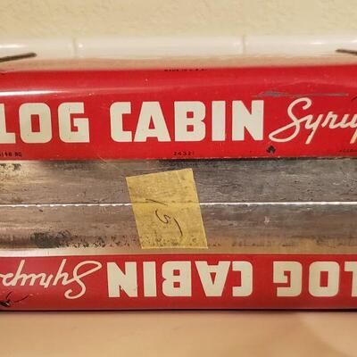 Lot 473: Vintage Log Cabin Syrup