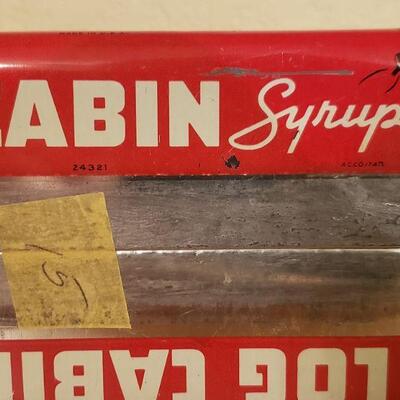 Lot 473: Vintage Log Cabin Syrup