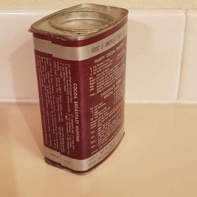 Lot 479: Vintage Hershey's Cocoa Tin (Paper Label)