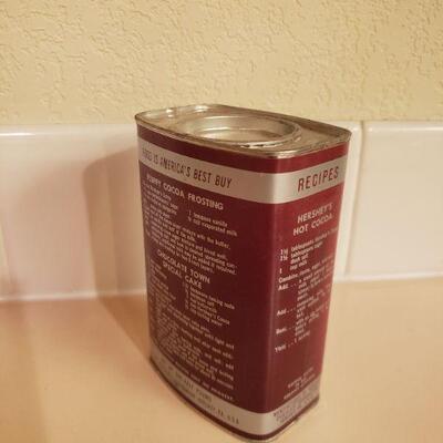 Lot 479: Vintage Hershey's Cocoa Tin (Paper Label)