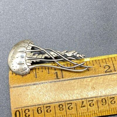 Sterling Silver Jelly Fish Pin