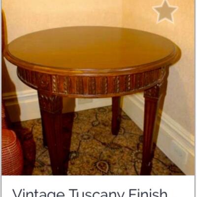 Round End/ Side Table Imported from Tuscany Italy
