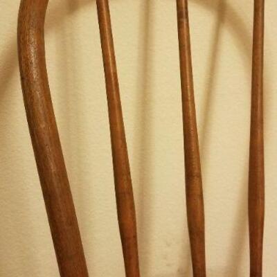 Lot #525: Vintage Wood Chair 33" x 18" x 14" 