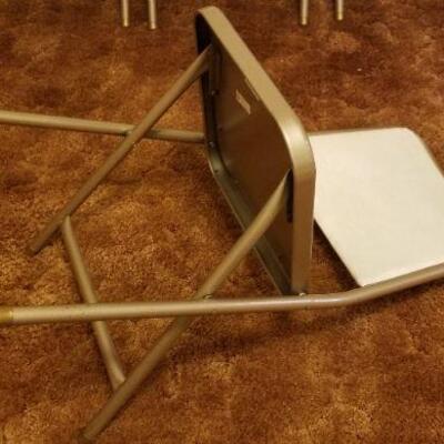 Lot #527: Set of (4) Mid Century Modern Folding Chair