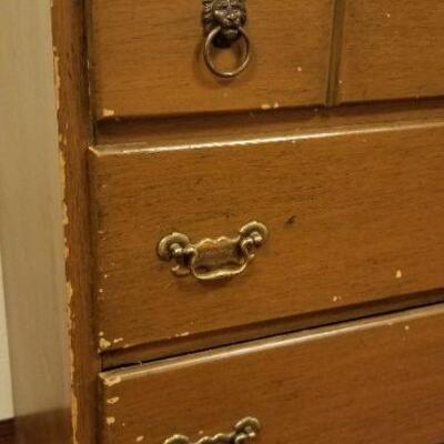 Lot #528: Vintage Wood Dresser Restoration Project