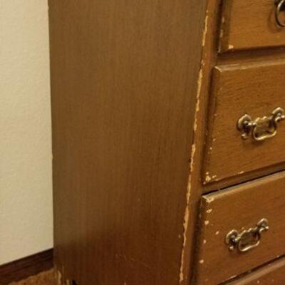 Lot #528: Vintage Wood Dresser Restoration Project
