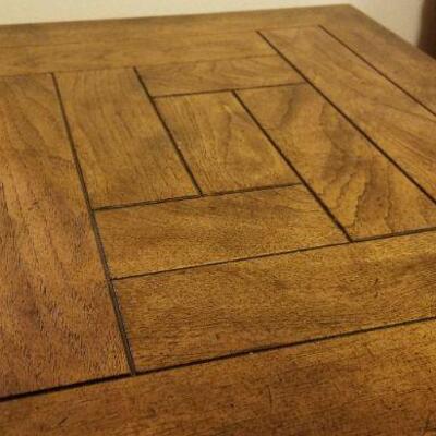 Lot #529: Vintage DREXEL WOODBRIAR Side Table Mid Century Modern 26" x 22" x 21" 