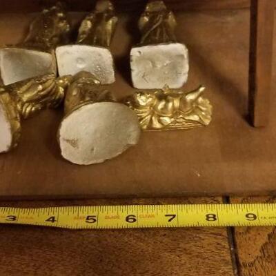 Lot #533: Vintage Nativity Scene w/ Handpainted Porcelain Figures