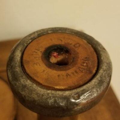 Lot #534: Antique/Vintage Large Thread Wood Spools or Hat Stands