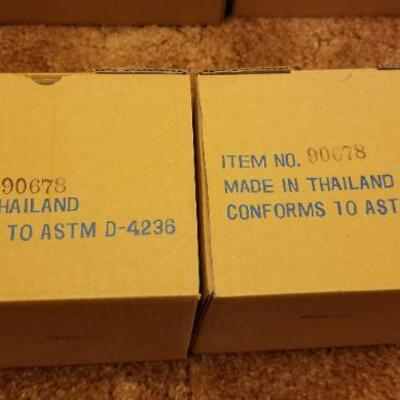 Lot #535: Large Bundle of New UNUSED Porcelain Christmas Paint by Numbers Arts and Craft 